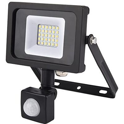 Simon FOCO LED PARA EXTERIOR E INTERIOR, SENSOR DE MOVIMIENTO, IDEAL PARA PATIO O JARDÍN, FOCO DE LUZ PARA PARED, DURACIÓN 30.000HS, LUZ BLANCA FRÍA, 900LM/10W, IP44, COLOR NEGRO Simon FOCO LED PARA EXTERIOR E INTERIOR, SENSOR DE MOVIMIENTO, IDEAL PARA PATIO O JARDÍN, FOCO DE LUZ PARA PARED, DURACIÓN 30.000HS, LUZ BLANCA FRÍA, 900LM/10W, IP44, COLOR NEGRO