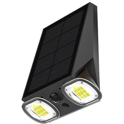 Lumisky Proyector solar de 800 lúmenes LED blanco frío con sensor de movimiento 4 modos H5,5cm Lumisky Proyector solar de 800 lúmenes LED blanco frío con sensor de movimiento 4 modos H5,5cm