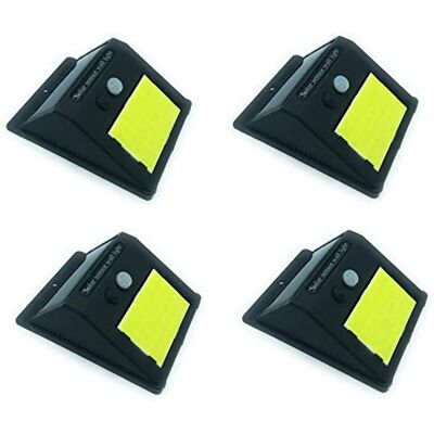 tempo di saldi Cuatro focos de exterior de energía solar con 48 LED y sensor crepuscular tempo di saldi Cuatro focos de exterior de energía solar con 48 LED y sensor crepuscular