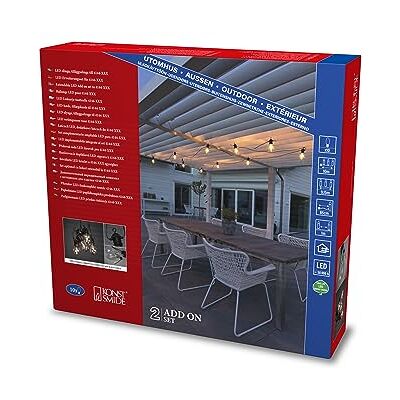 Konstsmide Cadenas de jardín de cerveza led (10 diodos ámbar, exterior (IP44), cable negro Konstsmide Cadenas de jardín de cerveza led (10 diodos ámbar, exterior (IP44), cable negro