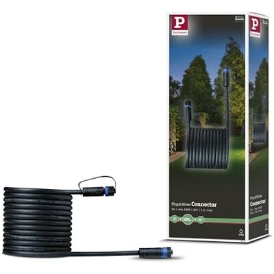 Paulmann 94276 Cable Plug & Shine (5 m, IP68), Color Negro Paulmann 94276 Cable Plug & Shine (5 m, IP68), Color Negro