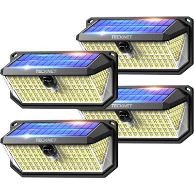 TECKNET Luz Solar Exterior, 4200lm 416 LED Focos Led Exterior Solares TECKNET Luz Solar Exterior, 4200lm 416 LED Focos Led Exterior Solares
