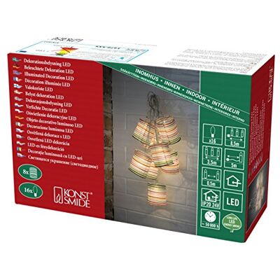 Konstsmide Cadena de Luces LED Decorativas Guirnalda Bombillas, Plata, 26 Stränge à 27 LEDs Lucecitas Konstsmide Cadena de Luces LED Decorativas Guirnalda Bombillas, Plata, 26 Stränge à 27 LEDs Lucecitas