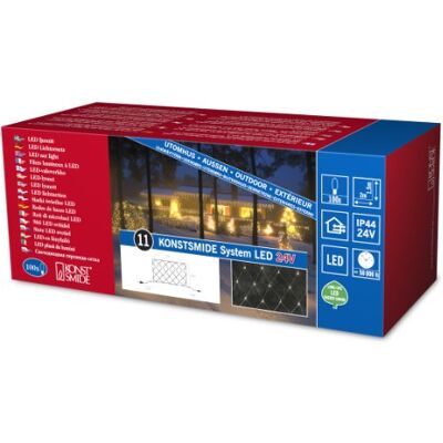 Konstsmide Hightech System Red de luces LED (100 diodos blancos), transparente Konstsmide Hightech System Red de luces LED (100 diodos blancos), transparente