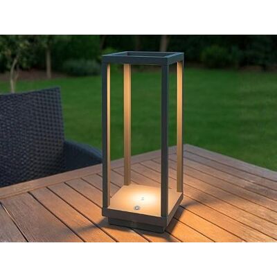 BEPER Linterna LED recargable, lámpara de mesa regulable con 3 luces (cálida, natural y fría), 24 horas de autonomía, USB, IP44 para uso interior y exterior BEPER Linterna LED recargable, lámpara de mesa regulable con 3 luces (cálida, natural y fría), 24 horas de autonomía, USB, IP44 para uso interior y exterior