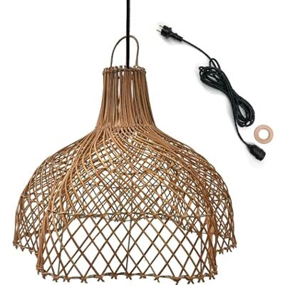 Lumisky Lámpara colgante exterior - Ratán, 60cm, IP64 Lumisky Lámpara colgante exterior - Ratán, 60cm, IP64