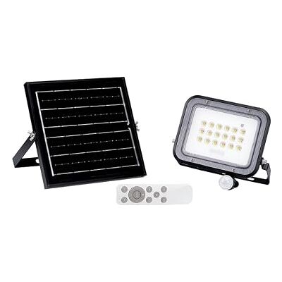 Simon Proyector LED Solar con Sensor de Movimiento 50W 800 lm 4000K IP65, Foco Solar, Sensor PIR, 90° Apertura, CRI 70, para Accesos, Jardines y Zonas Exteriores, Color Negro Simon Proyector LED Solar con Sensor de Movimiento 50W 800 lm 4000K IP65, Foco Solar, Sensor PIR, 90° Apertura, CRI 70, para Accesos, Jardines y Zonas Exteriores, Color Negro