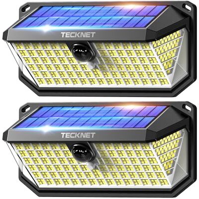 TECKNET Luz Solar Exterior, 4200lm 416 LED Focos Led Exterior Solares TECKNET Luz Solar Exterior, 4200lm 416 LED Focos Led Exterior Solares