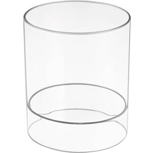 InterDesign iDesign Clarity Caja organizadora para guardar productos para el cabello, contenedor plástico con dos divisiones, transparente InterDesign iDesign Clarity Caja organizadora para guardar productos para el cabello, contenedor plástico con dos divisiones, transparente