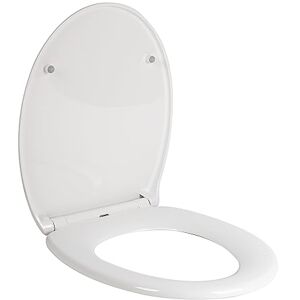 Cofan Tapa de WC Con botón de liberación rápida Forma oval Material: polipropileno Medidas: 44,9 x 37,5 cm Cofan Tapa de WC Con botón de liberación rápida Forma oval Material: polipropileno Medidas: 44,9 x 37,5 cm