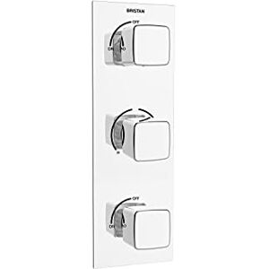 Bristan Válvula de Ducha Control termostático con Doble Llave de Paso Integral, Cromado, Three Outlet, Two On Bristan Válvula de Ducha Control termostático con Doble Llave de Paso Integral, Cromado, Three Outlet, Two On
