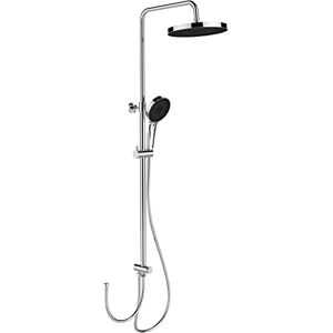 Wenko Columna de ducha Softwater, de acero inoxidable, con cabezal de ducha tipo lluvia, ducha de mano, flexo y deslizador, fácil conexión a la grifería, altura regulable (75-120 cm), cromado Wenko Columna de ducha Softwater, de acero inoxidable, con cabezal de ducha tipo lluvia, ducha de mano, flexo y deslizador, fácil conexión a la grifería, altura regulable (75-120 cm), cromado