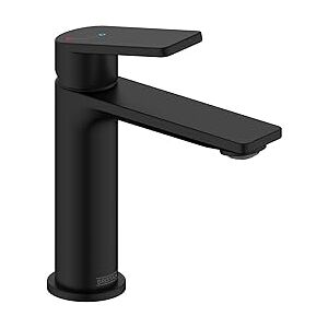 Bristan Frammento Eco Start Mezclador para lavabo con desagüe de clic, color negro Bristan Frammento Eco Start Mezclador para lavabo con desagüe de clic, color negro