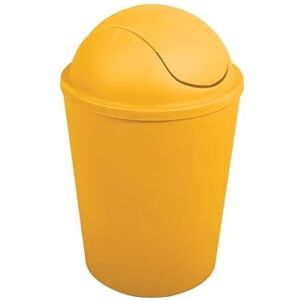 MSV PAPELERA DE PLASTICO, CUBO DE BASURA REDONDO CON TAPA OSCILANTE AKO 5,5L AZAFRAN MSV PAPELERA DE PLASTICO, CUBO DE BASURA REDONDO CON TAPA OSCILANTE AKO 5,5L AZAFRAN