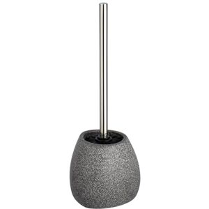 Wenko Escobillero WC Pion gris cerámica Escobillero para el inodoro con cerdas de silicona, Cerámica, 12.5 x 38.5 x 12 cm, Gris Wenko Escobillero WC Pion gris cerámica Escobillero para el inodoro con cerdas de silicona, Cerámica, 12.5 x 38.5 x 12 cm, Gris