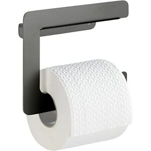 Wenko Portarrollos Montella Portarrollos de papel para atornillar, inoxidable, Aluminio, 17 x 14 x 5.5 cm, Antracita Wenko Portarrollos Montella Portarrollos de papel para atornillar, inoxidable, Aluminio, 17 x 14 x 5.5 cm, Antracita