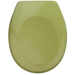 Wenko Bergamo Asiento de Inodoro con sujeción de Acero Fino Inoxidable, duroplástico, Color Verde Musgo Wenko Bergamo Asiento de Inodoro con sujeción de Acero Fino Inoxidable, duroplástico, Color Verde Musgo