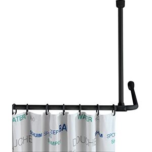 Wenko Soporte de techo para barras de ducha Barra de apoyo para barras de ducha, Aluminio, 57 cm, Negro Wenko Soporte de techo para barras de ducha Barra de apoyo para barras de ducha, Aluminio, 57 cm, Negro