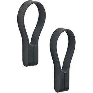 Zone Denmark Loop Magnet Correa para Toalla (9 cm, 2 Unidades), Color Negro Zone Denmark Loop Magnet Correa para Toalla (9 cm, 2 Unidades), Color Negro