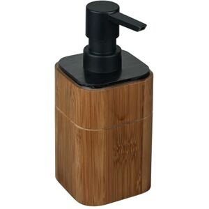 Wenko Dosificador de jabón Serro, de bambú, Capacidad Aprox. 200 ml, (AnxAlxPr): 7,5x16,5x7,5 cm, marrón Wenko Dosificador de jabón Serro, de bambú, Capacidad Aprox. 200 ml, (AnxAlxPr): 7,5x16,5x7,5 cm, marrón