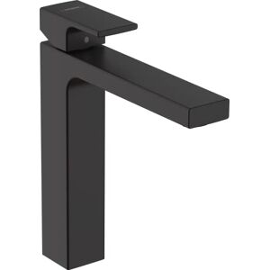Hansgrohe Vernis Shape Grifo monomando de lavabo 190, con vaciador automático, negro mate, Hansgrohe Vernis Shape Grifo monomando de lavabo 190, con vaciador automático, negro mate,