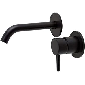 Kibath Grifo monomando de lavabo para empotrar BLACK. Fabricado en latón y acabado en negro, con maneta de diseño. Monomando empotrable ahorra espacio Kibath Grifo monomando de lavabo para empotrar BLACK. Fabricado en latón y acabado en negro, con maneta de diseño. Monomando empotrable ahorra espacio