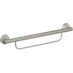 Moen Bathroom Safety 24-Inch Grab Bar with Convenient Towel Bar, Brushed Nickel Moen Bathroom Safety 24-Inch Grab Bar with Convenient Towel Bar, Brushed Nickel