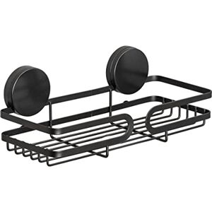 Wenko Estantería de pared negra Static-Loc® Plus Pavia, fijación sin taladrar, agarre seguro gracias a la adhesión estática en superficies lisas y herméticas, 26 x 9,7 x 12 cm, acero Wenko Estantería de pared negra Static-Loc® Plus Pavia, fijación sin taladrar, agarre seguro gracias a la adhesión estática en superficies lisas y herméticas, 26 x 9,7 x 12 cm, acero