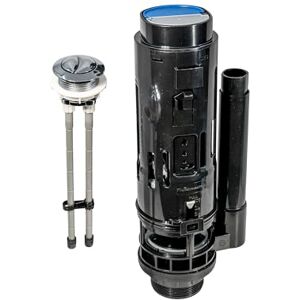 Válvula de doble descarga mecánica Fluidmaster Pro820uk de 2" y botón pulsador cromado - Válvula de descarga Válvula de doble descarga mecánica Fluidmaster Pro820uk de 2" y botón pulsador cromado - Válvula de descarga