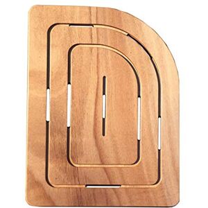 Castelmerlino Tarima para ducha en madera contrachapada marina Okumè 74,5x55 cm esquina izquierda redondeada para ducha 90x70 cm Castelmerlino Tarima para ducha en madera contrachapada marina Okumè 74,5x55 cm esquina izquierda redondeada para ducha 90x70 cm