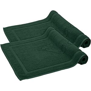 KOMFORTEC Juego de 2 Alfombrillas de Baño Verde Oscuro KOMFORTEC Juego de 2 Alfombrillas de Baño Verde Oscuro