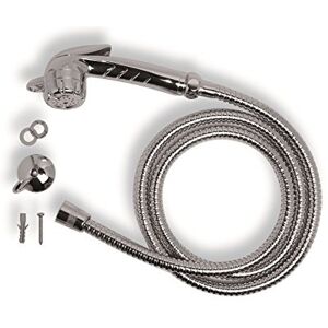 ACQUASTILLA alcachofa a pulsador cromado con tubo ACQUASTILLA alcachofa a pulsador cromado con tubo