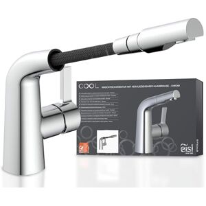 EISL Lavabo con alcachofa extraíble para Lavar el Pelo, Ahorro de Agua, Grifo de baño Cromado, Cromo, 160x159x110mm EISL Lavabo con alcachofa extraíble para Lavar el Pelo, Ahorro de Agua, Grifo de baño Cromado, Cromo, 160x159x110mm