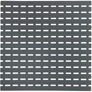 Wenko Alfombra de baño Arinos gris 54 x 54 cm alfombra para ducha antideslizante con ventosas, plástico, 54 x 54 cm, Gris Wenko Alfombra de baño Arinos gris 54 x 54 cm alfombra para ducha antideslizante con ventosas, plástico, 54 x 54 cm, Gris