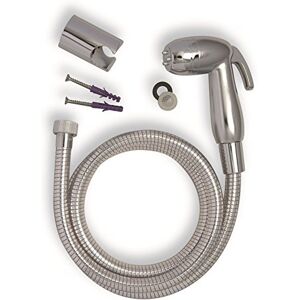 ACQUASTILLA alcachofa Lava inodoro cromado con soporte ACQUASTILLA alcachofa Lava inodoro cromado con soporte