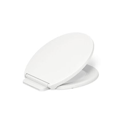 Kohler K- Glissade ReadyLatch Asiento de inodoro redondo de cierre silencioso, color blanco Kohler K- Glissade ReadyLatch Asiento de inodoro redondo de cierre silencioso, color blanco