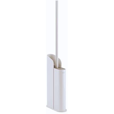 COSMIC Flat. Escobilla de Baño con Cepillo de Silicona Flexible y Diseño Ultrafino. Escobillero de Suelo o Pared para WC con Fijación por Tornillos o Adhesivo. Portaescobillas Color Blanco Mate COSMIC Flat. Escobilla de Baño con Cepillo de Silicona Flexible y Diseño Ultrafino. Escobillero de Suelo o Pared para WC con Fijación por Tornillos o Adhesivo. Portaescobillas Color Blanco Mate