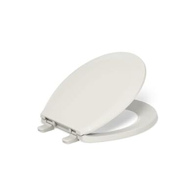 Kohler Lustra Asiento para inodoro con bisagras de liberación rápida, color almendra, 4,8 x 36 x 42,2 cm Kohler Lustra Asiento para inodoro con bisagras de liberación rápida, color almendra, 4,8 x 36 x 42,2 cm