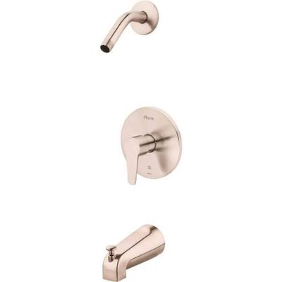 PFISTER Pfirst Cepillo de níquel moderno con 1 mango para bañera y ducha, solo con menos cabezal de ducha PFISTER Pfirst Cepillo de níquel moderno con 1 mango para bañera y ducha, solo con menos cabezal de ducha