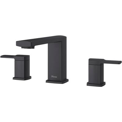 PFISTER Deckard Grifo de bañera romana de 3 agujeros, negro mate PFISTER Deckard Grifo de bañera romana de 3 agujeros, negro mate