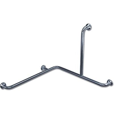 Prestoequip Barra Bañera Horizontal En Ángulo Inox 68 barras de apoyo inox blanco Prestoequip Barra Bañera Horizontal En Ángulo Inox 68 barras de apoyo inox blanco
