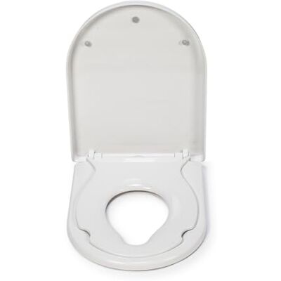 Croydex - Hilier Stick 'n' Lock - D-Shape - Asiento de inodoro Croydex - Hilier Stick 'n' Lock - D-Shape - Asiento de inodoro