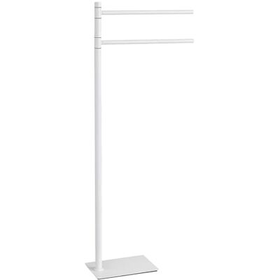 Gedy TRILLY Toallero de pie para baño con 2 Brazos, Blanco Mate, Acero Inoxidable, 14 x 34 x 83,5 Gedy TRILLY Toallero de pie para baño con 2 Brazos, Blanco Mate, Acero Inoxidable, 14 x 34 x 83,5