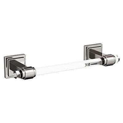 Amerock Toallero de Barra de níquel Cepillado Transparente Toallero de 8 Pulgadas (203 mm) Glacio Soporte para Toallas de baño Accesorios de baño Amerock Toallero de Barra de níquel Cepillado Transparente Toallero de 8 Pulgadas (203 mm) Glacio Soporte para Toallas de baño Accesorios de baño