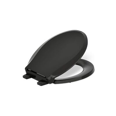 Kohler Cachet READYLATCH Asiento de inodoro redondo de cierre silencioso, color negro Kohler Cachet READYLATCH Asiento de inodoro redondo de cierre silencioso, color negro
