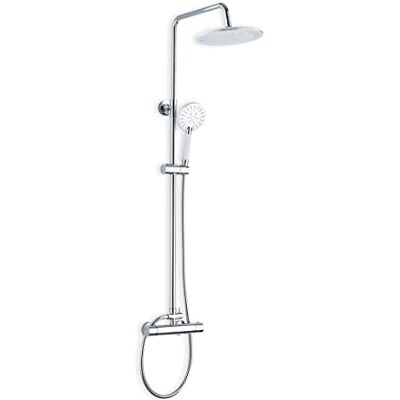 DP GRIFERIA DP Grifería RY-S014 EX Top Senior-Set de Ducha Grifo termostatico Incluido (Extensible), Plateado DP GRIFERIA DP Grifería RY-S014 EX Top Senior-Set de Ducha Grifo termostatico Incluido (Extensible), Plateado