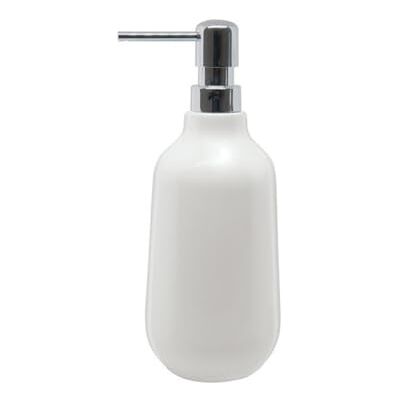 Spirella Sense Dispensador de jabón cerámico Blanco Shinny Elements de Spirella Sense Dispensador de jabón cerámico Blanco Shinny Elements de