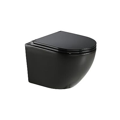 Aquore Inodoro BTW Génova Suspendido Negro Mate 10 Años de Garantía Medidas 370 x 490 x 360 mm Aquore Inodoro BTW Génova Suspendido Negro Mate 10 Años de Garantía Medidas 370 x 490 x 360 mm