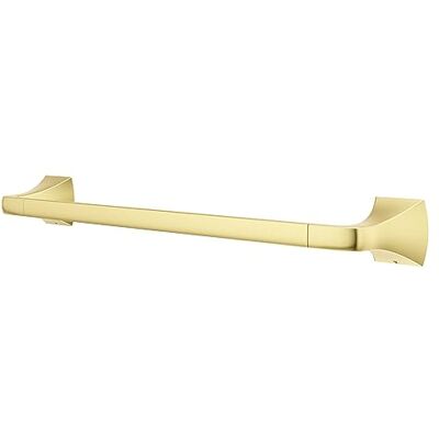 PFISTER Bruxie Toallero de baño para baño, 45,72 cm, Montaje en Pared, atornillado, Acabado Dorado Cepillado PFISTER Bruxie Toallero de baño para baño, 45,72 cm, Montaje en Pared, atornillado, Acabado Dorado Cepillado