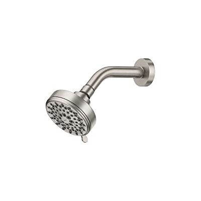 Moen Ignite Cabezal de pulverización de cinco funciones de 3-3/4 pulgadas de diámetro, montaje en pared, níquel cepillado resistente a las manchas Moen Ignite Cabezal de pulverización de cinco funciones de 3-3/4 pulgadas de diámetro, montaje en pared, níquel cepillado resistente a las manchas